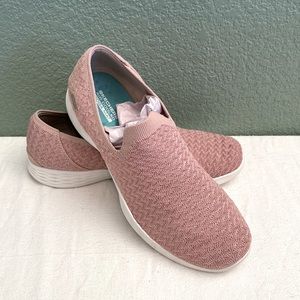 Skechers with Air Cooled Goga Mat inserts.